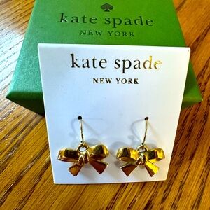 ♠️ Kate Spade Enamel Gold Bow Earrings ♠️